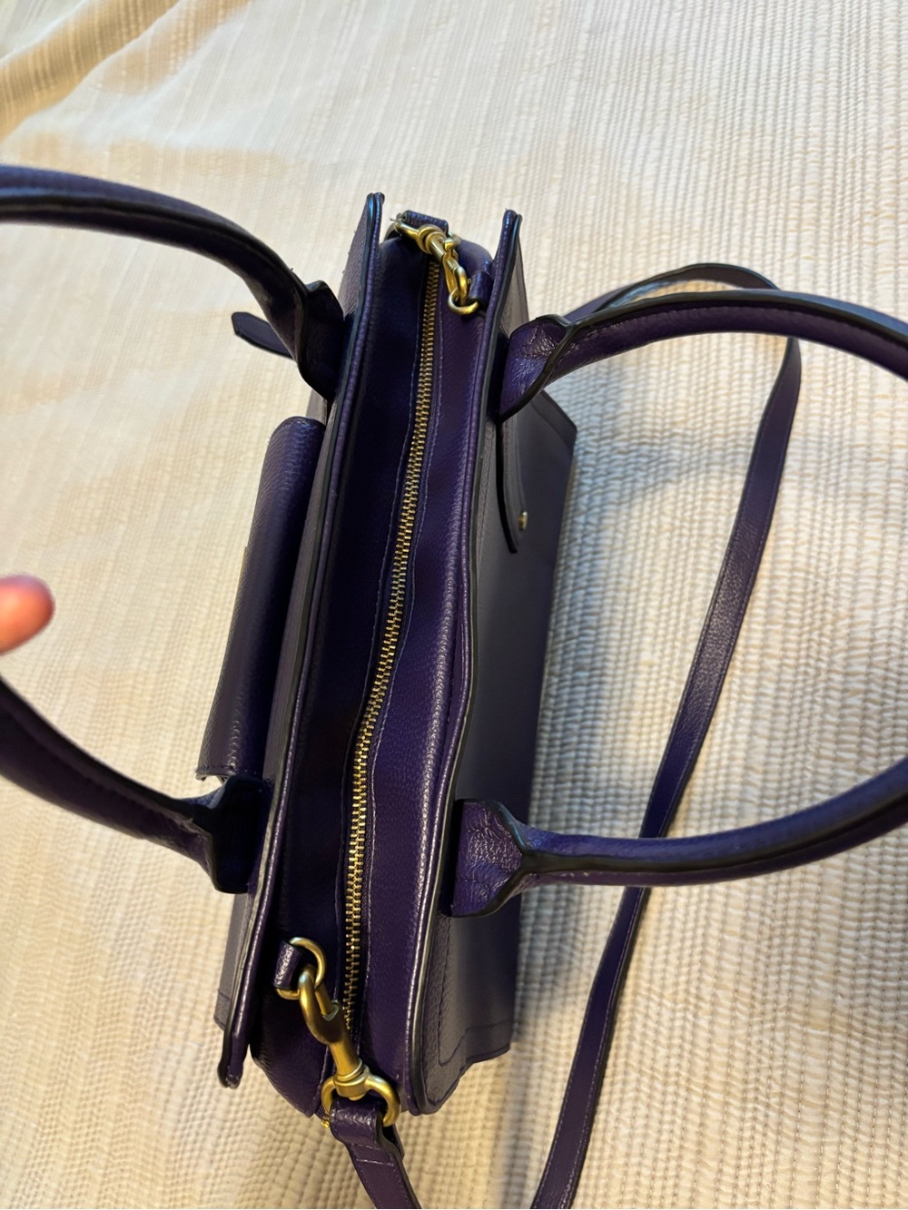3.1 Phillip Lim for Target Purple Leather Top-Handle Satchel - Picture 7 of 12